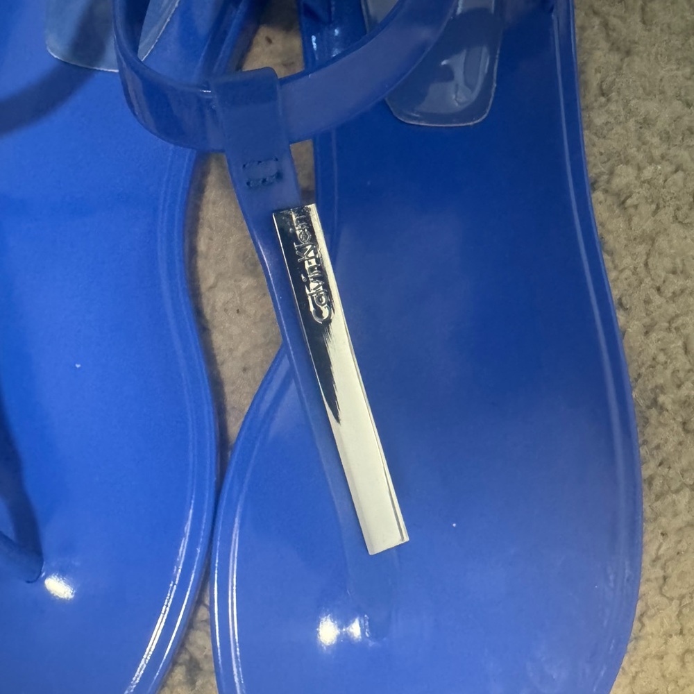 Calvin Klein Women's Vibrant Blue Sandals - Picture 3 of 6